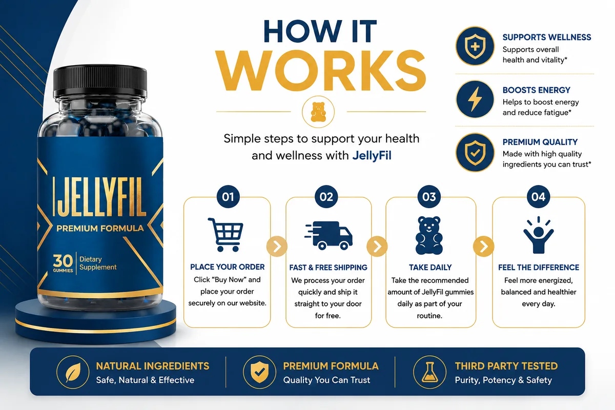 How Jellyfil supports male vitality — one daily gummy supporting circulation, stress balance and stamina