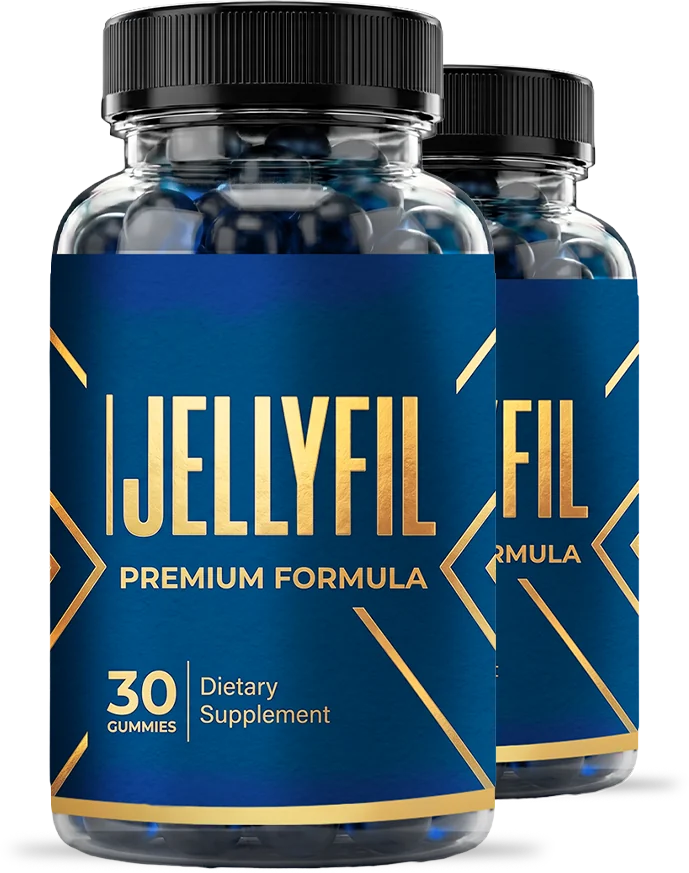 JellyFil men's wellness gummy bottles